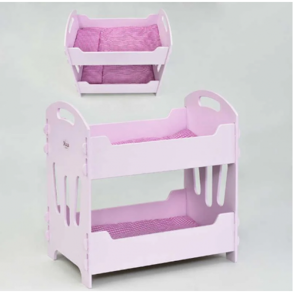 

Кровать для кукол двухэтажная деревянная Мася Best Toys 8002