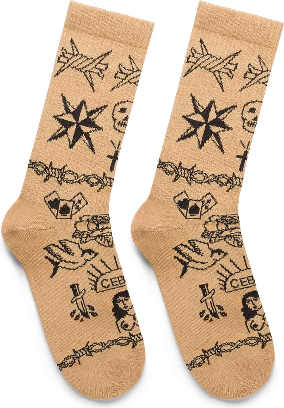 

Носки Ded Noskar' Tattoo 41-45 Бежевые