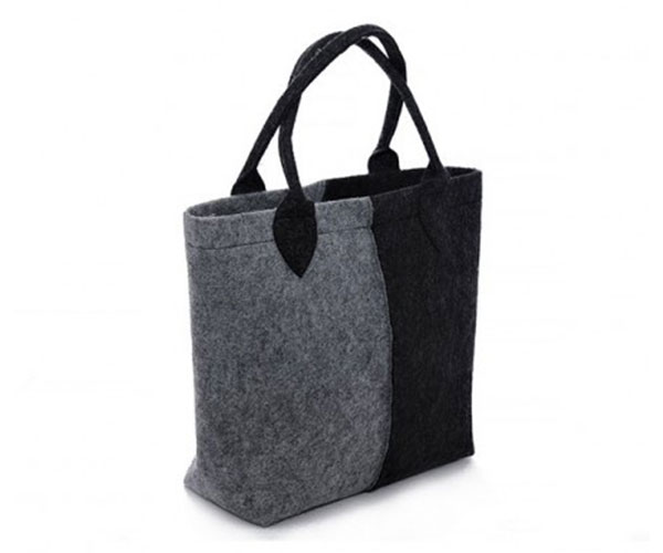 

Сумка FeltFabricDesign из войлока черно-серая ВМ24(0033)