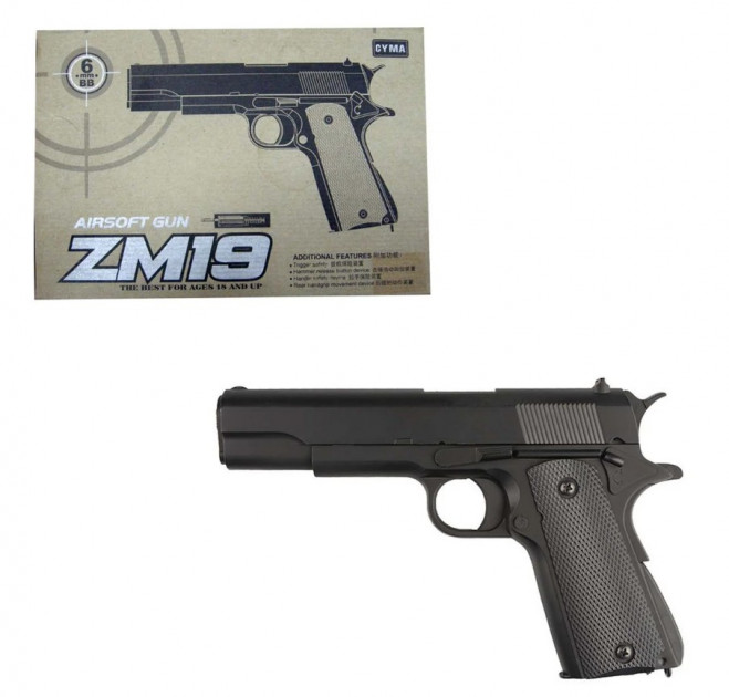 

Пистолет игрушечный CYMA ZM19 пластик + металл