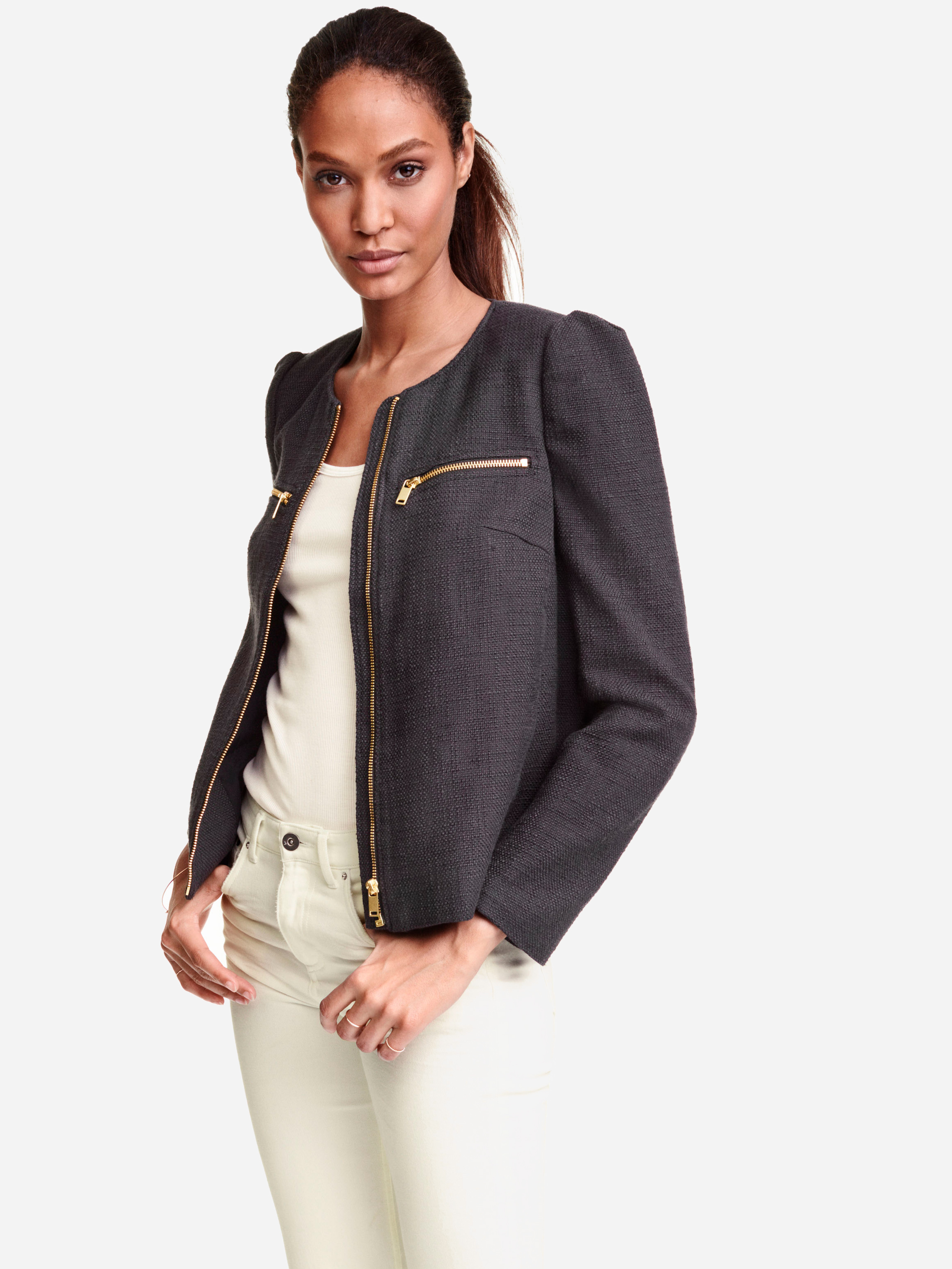 

Жакет H&M XAZ155824FIPN  Темно-серый, Жакет H&M XAZ155824FIPN 36 Темно-серый