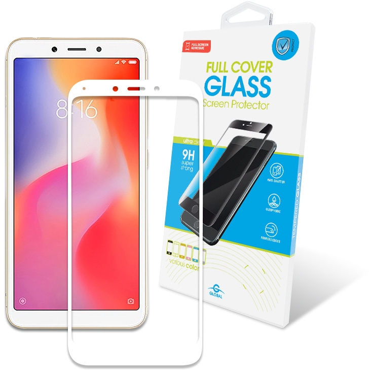 

Защитное стекло Global для Xiaomi Redmi 6/6A White