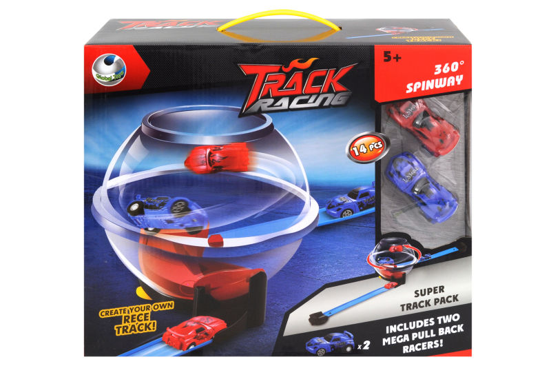 

Трек-запуск A-Toys з 2 машинками 34*295*14см різнобарвний 011-12