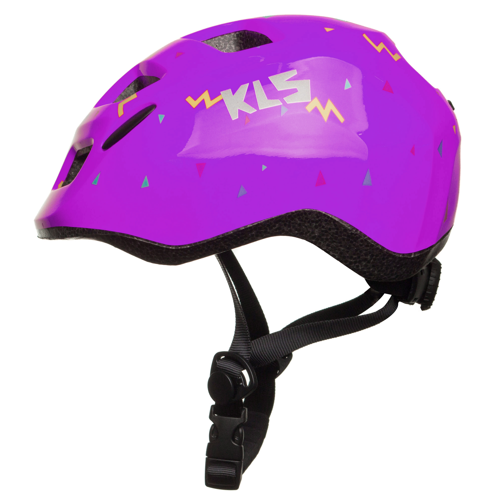 

Велосипедный детский шлем KLS ZIGZAG S 50-55 Purple 8585019395870
