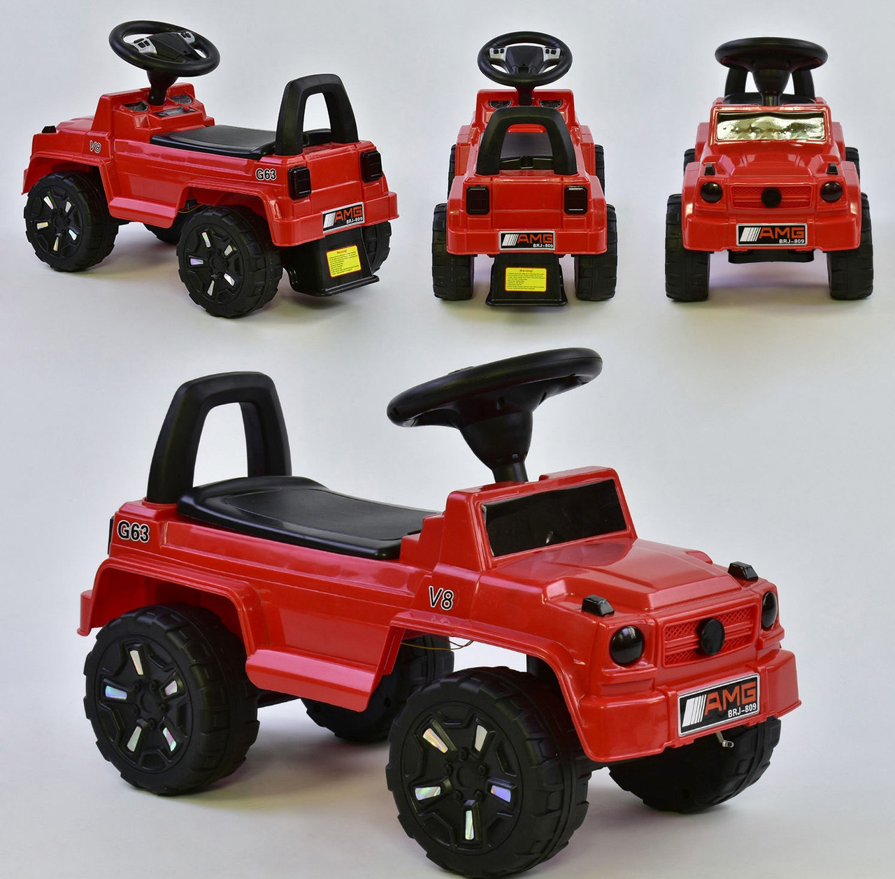 

Машина-Толокар 809 V-10505 JOY (4) цвет Красный