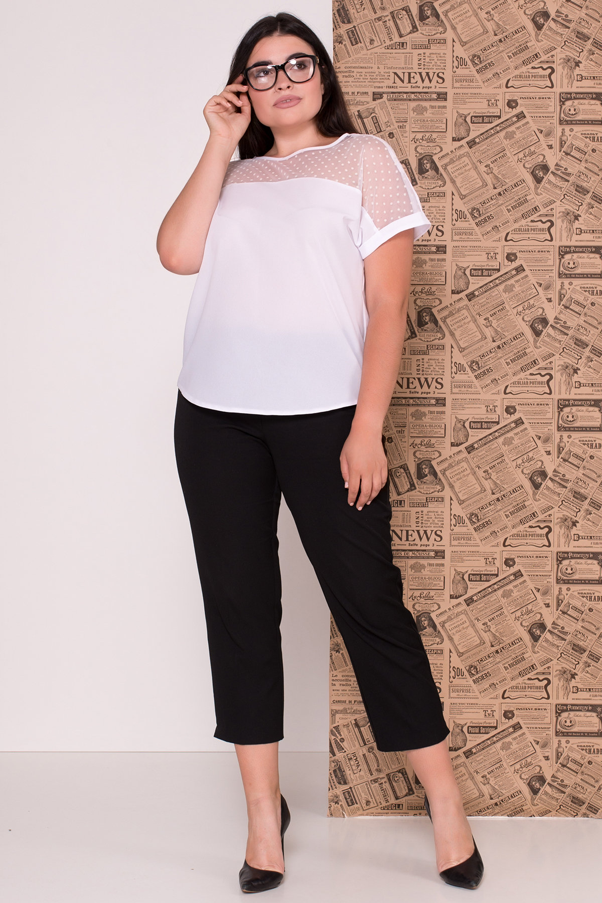 

Блузка Свит donna 7777 "3XL" белая 13381.1