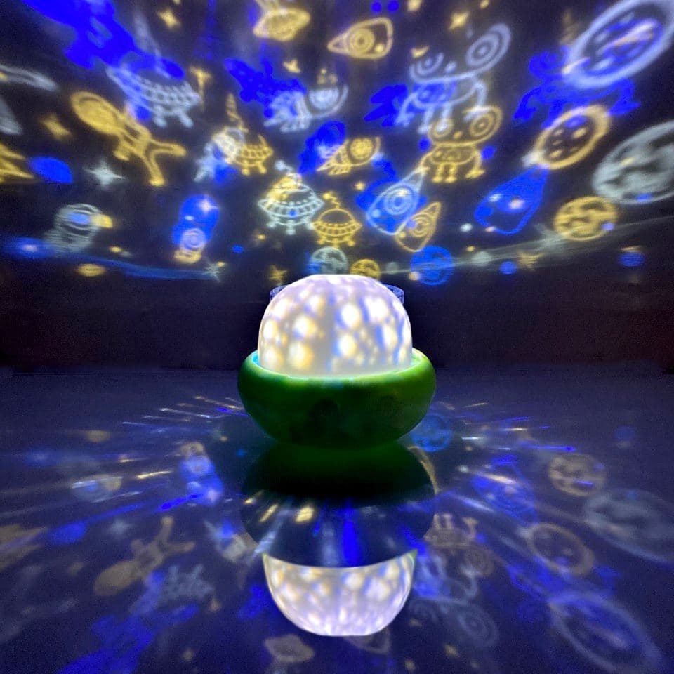 

Проектор - ночник "Желудь" зеленый + 5 сменных проекций 3DTOYSLAMP