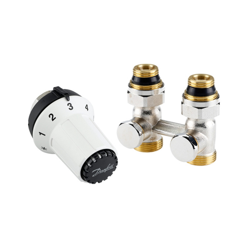 

Комплект для подключения стальных радиаторов Danfoss RAS-CK+RLV-KS, нижнее подключение 013G5275