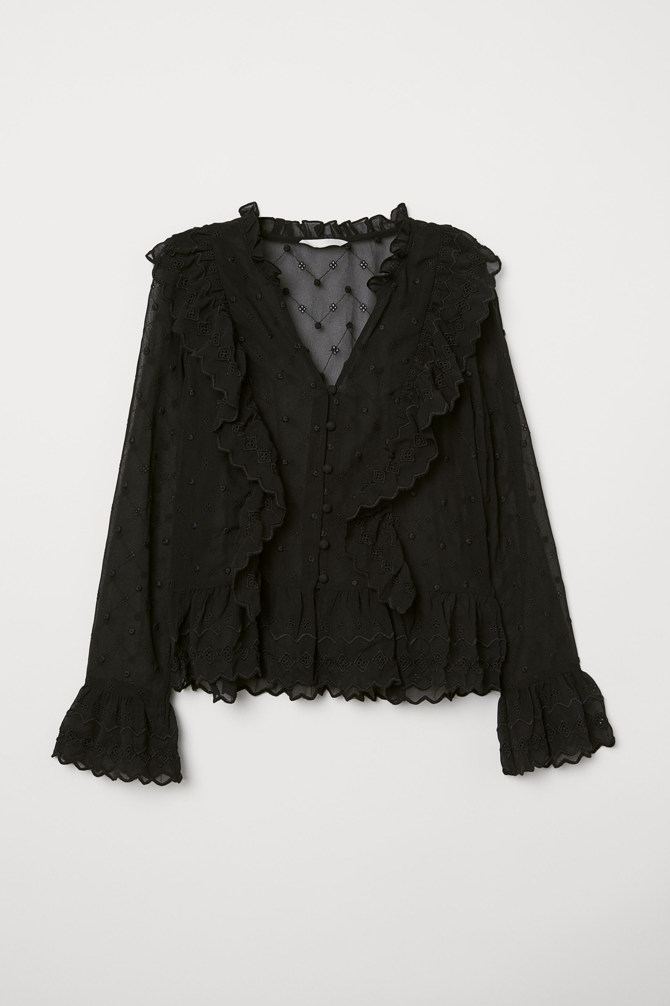 

Блуза H&M 42 черный 6715058