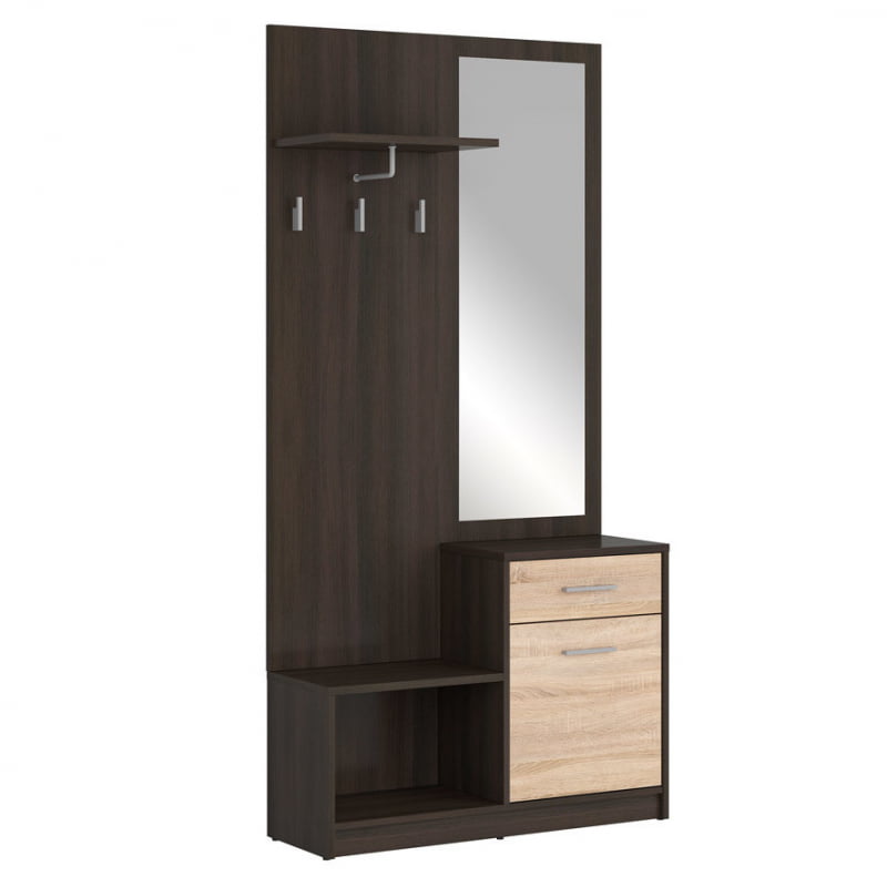 

Прихожая Nepo Plus Black Red White 90х186x31 010732
