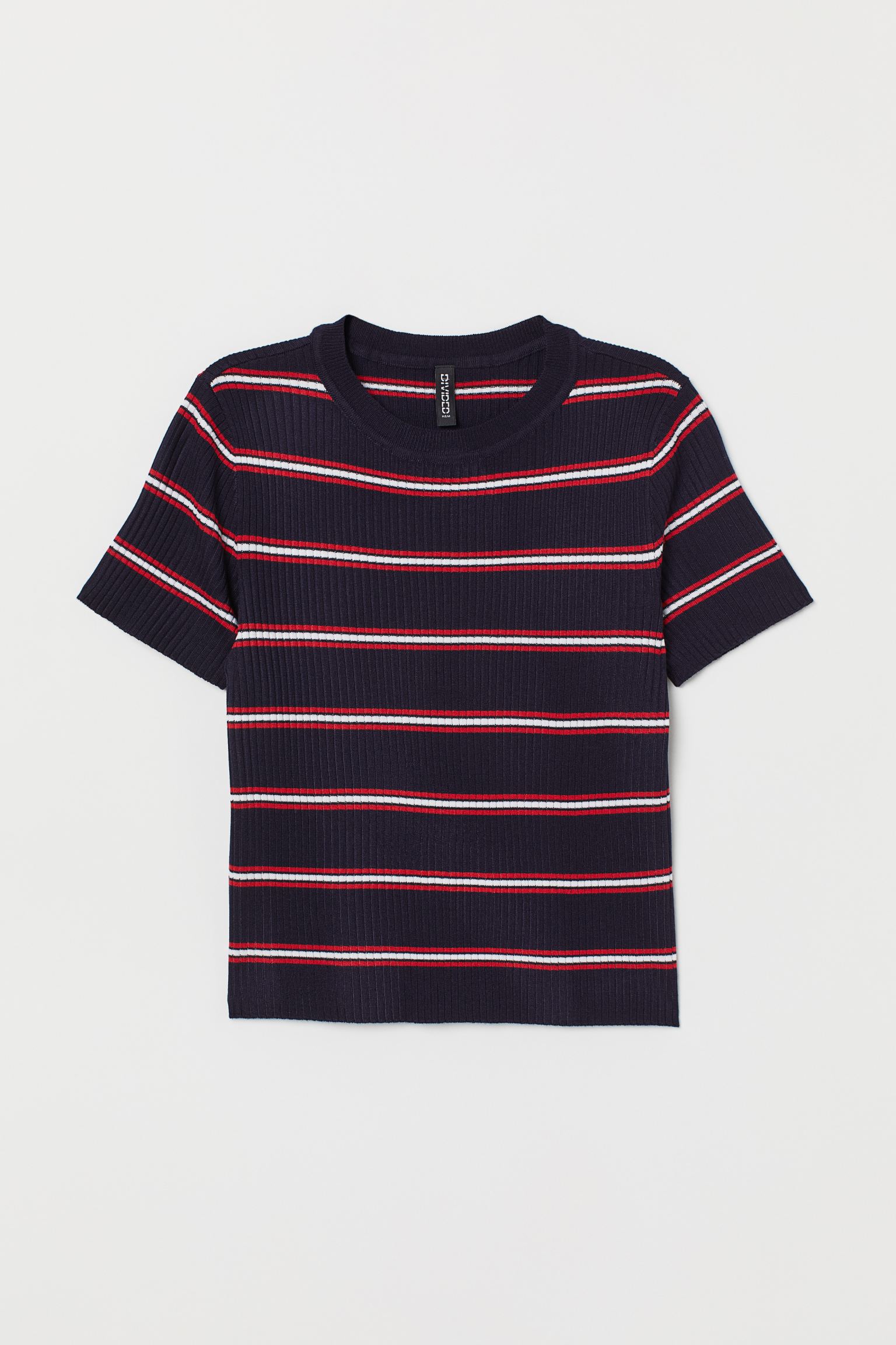 

Топ H&M XS темно синий полоска 7031609