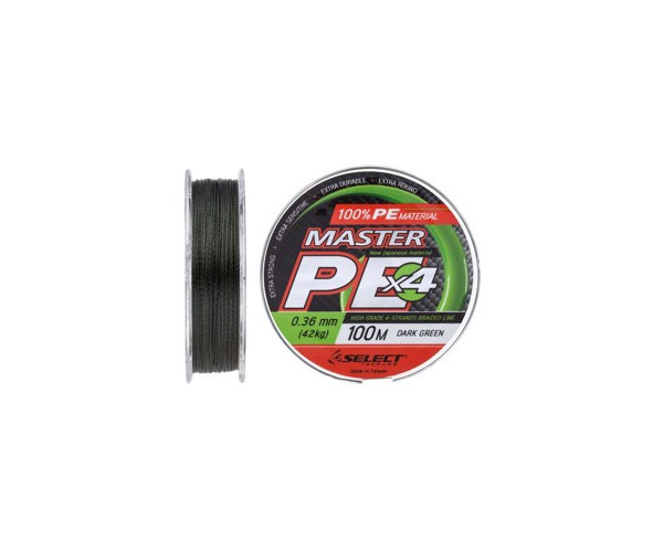 

Шнур Select Master PE 100m 0.36мм 42кг темн.-зел. (арт.123418701598)