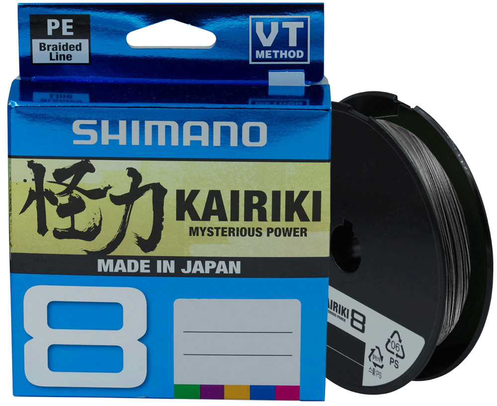 

Шнур Shimano Kairiki 8 PE (Steel Grey) 150m 0.06mm 5.3kg (арт.123422669708)