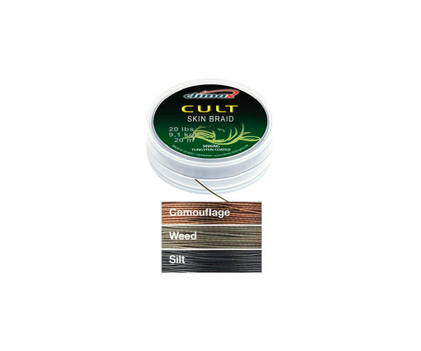 

Поводковый материал Climax CULT Skin Braid 20lbs 15м (camou brown mat finish) (арт.123417920760)