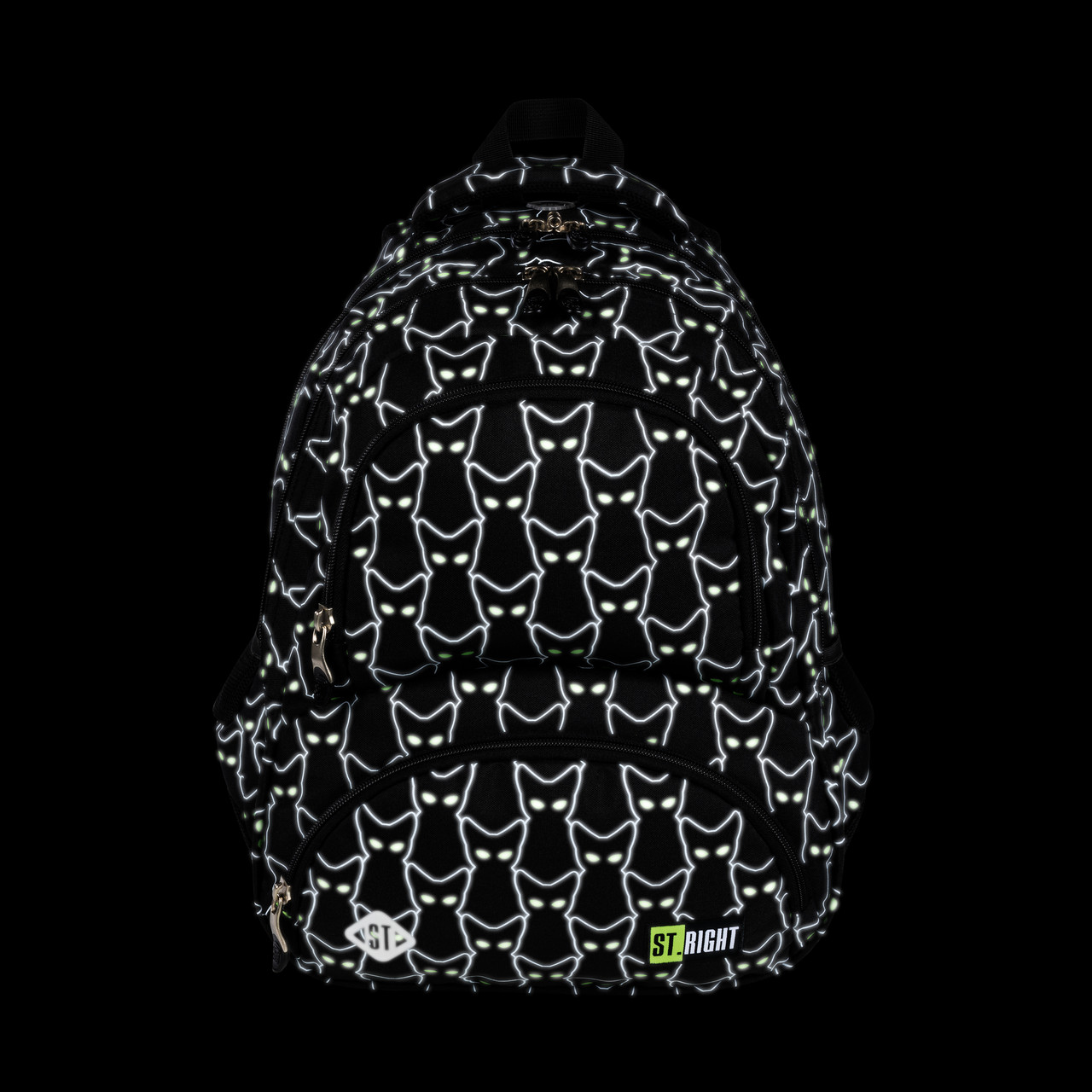 

Рюкзак с термокарманом ST.RIGHT BP7 REFLECTIVE CATS 42x30x20 см 24 л черный