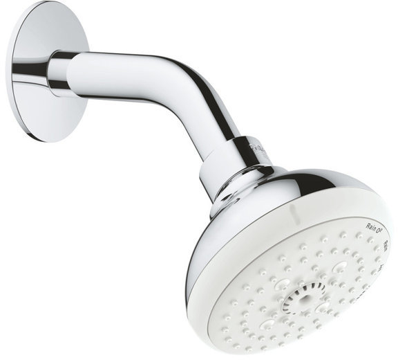 

Душевая гарнитура Grohe New Tempesta 100 27870001 Верхний душ (4 режима) и душевой кронштейн нержавеющая сталь