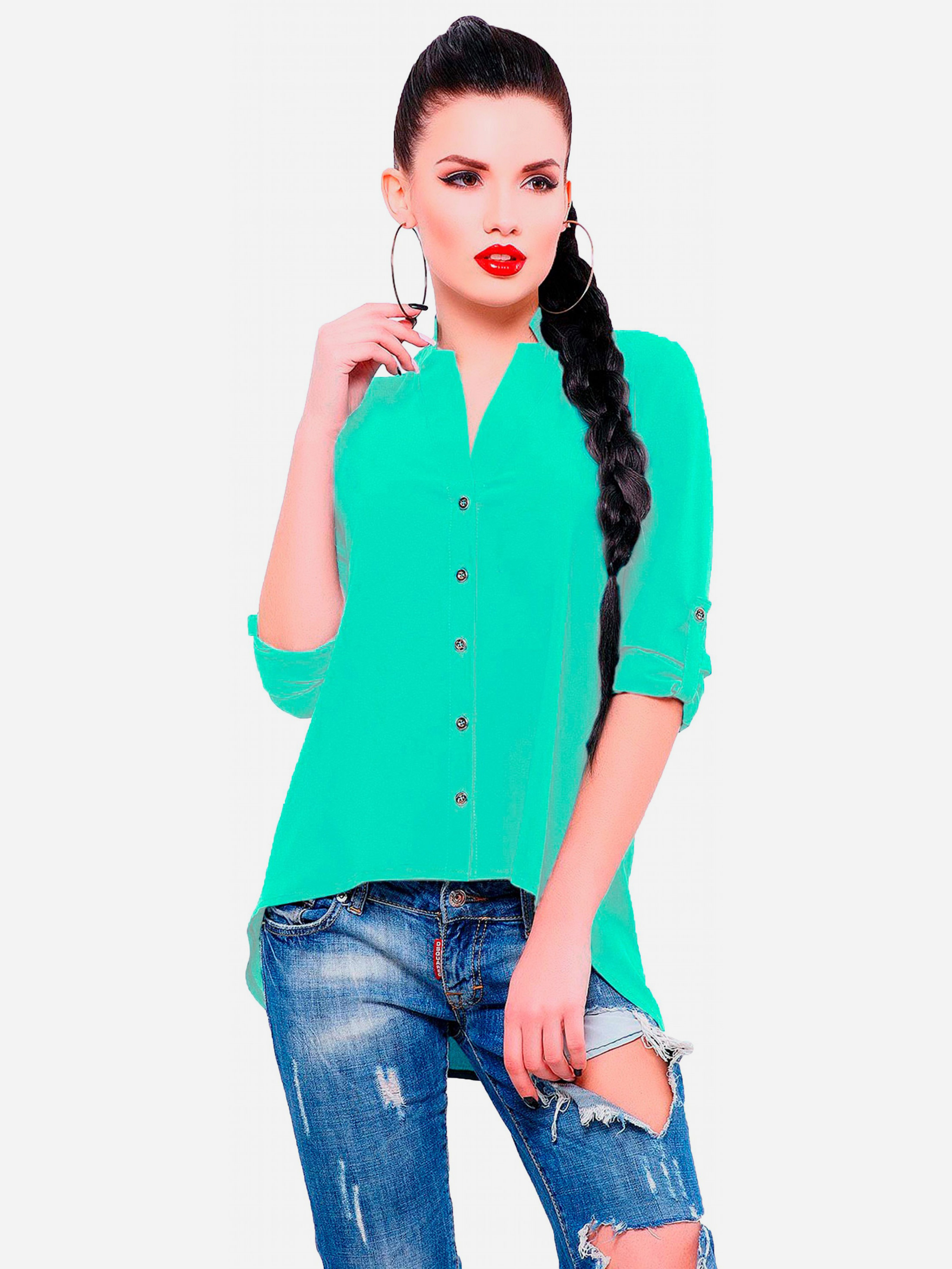 

Блуза Fashion Up Michelle BZ-1456F 44 Ментоловая