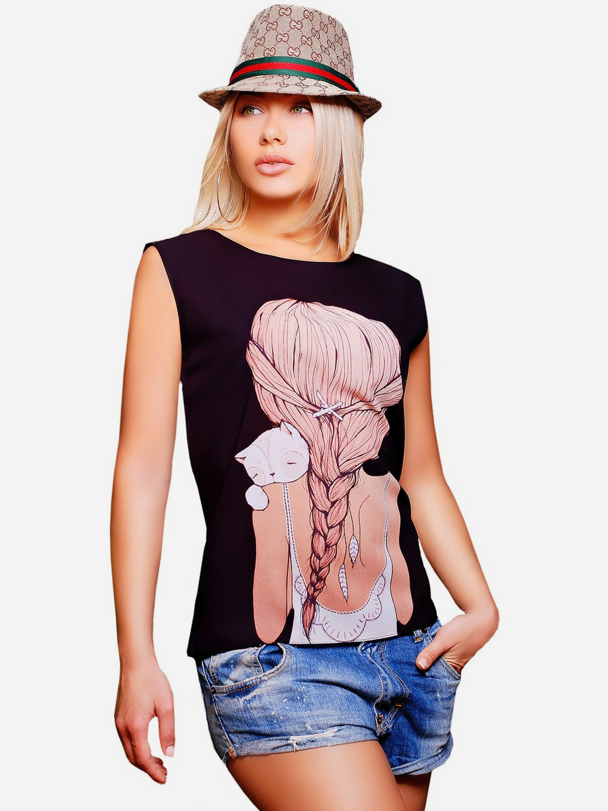 

Футболка Fashion Up Classic FB-1133T1 44 Черная
