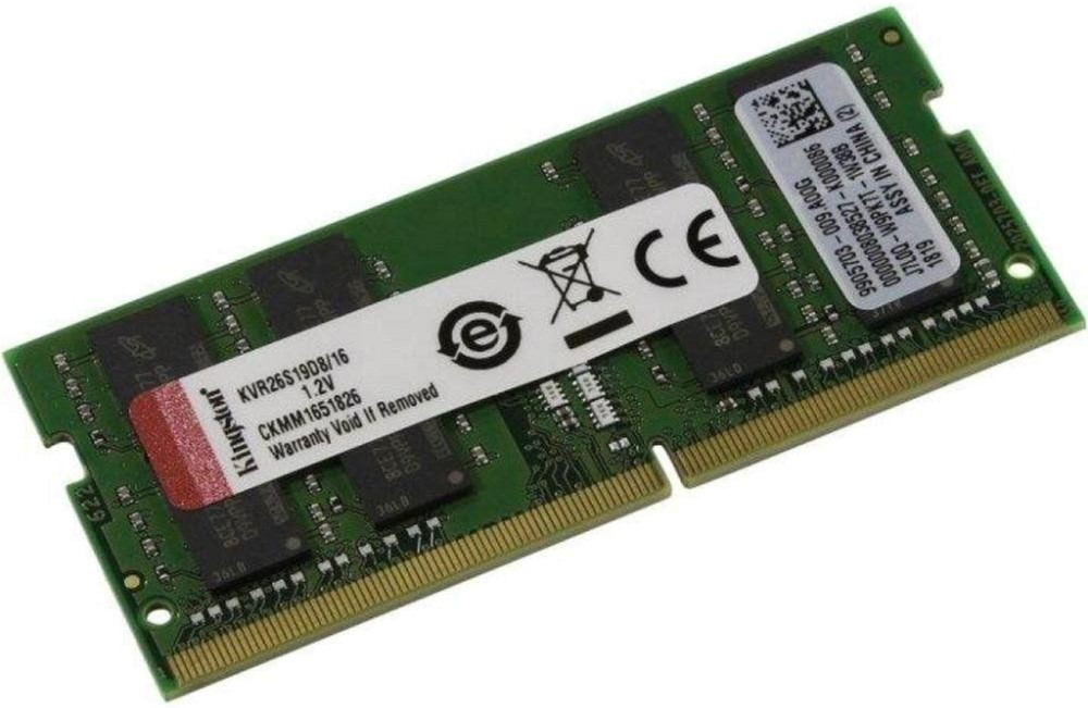 

Оперативная память Kingston SODIMM DDR4-2666 16384MB PC4-21300 (KVR26S19D8/16)