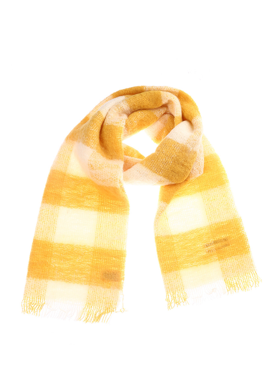 

Шарф женский Maison Scotch желто-белый OS 134221-16-FWLM-K70