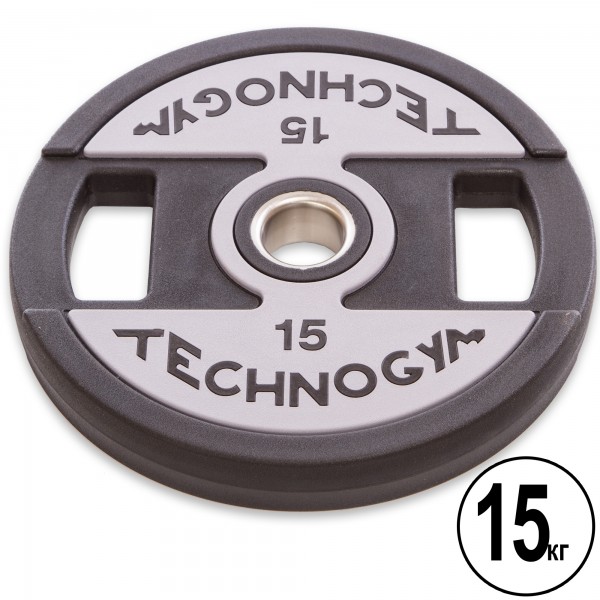 

Блины (диски) полиуретановые с хватом и металлической втулкой d-51мм TECHNOGYM TG-1837-20 20кг (PS01843)