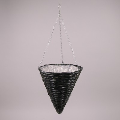 

Корзина подвесная Конус черная