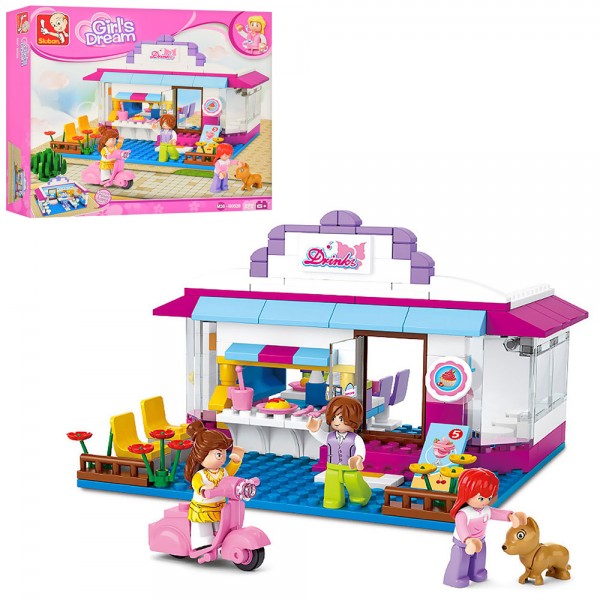 

Детский конструктор Кафе Sluban M38-B0528 Синий (MR01524)