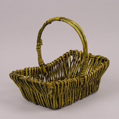 

Корзина из лозы зеленая