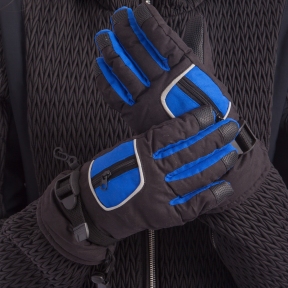 

Перчатки горнолыжные теплые детские Zelart C-7706 р-р L-XL Indigo