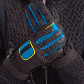 

Перчатки горнолыжные теплые детские Zelart C-7706 р-р L-XL Blue
