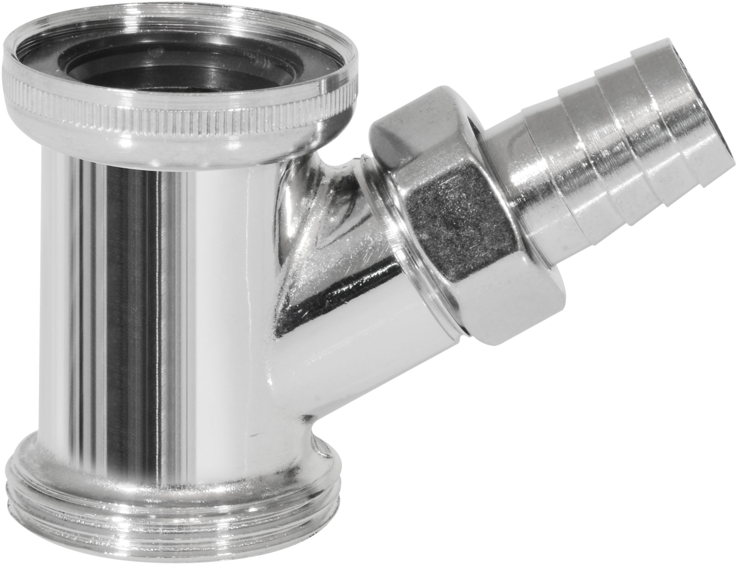 

Патрубок GHIDINI DN1 1/4" с подключением к стиральной машине хром (848)