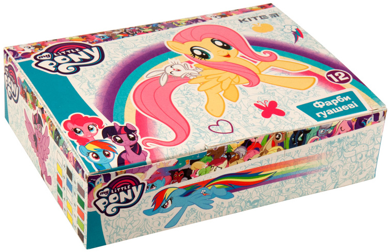 

Краски гуашевые Kite My Little Pony в картонной упаковке 12 цветов 20 мл (LP19-063)