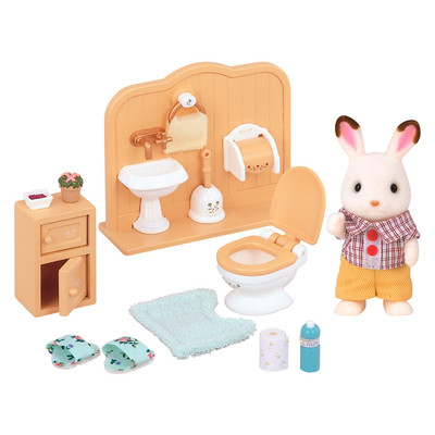 

Игровой набор Шоколадный Кролик-брат в туалете Sylvanian Families (5015) (10-521327)