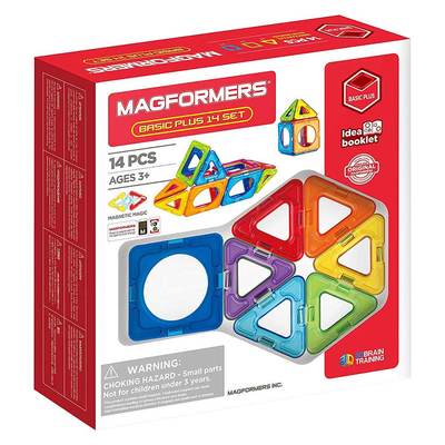 

Магнитный конструктор Magformers Базовый плюс 14 деталей (715013) (10-543758)