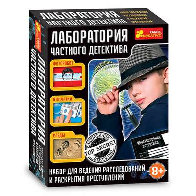 

Набор для экспериментов Лаборатория частного детектива Ranok (12114068Р) (10-526806)