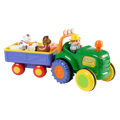

Игровой набор Kiddieland Трактор с трейлером на украинском со световым эффектом (24753) (10-270395)