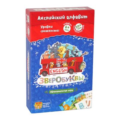 

Настольная игра Банда умников Зверобуквы english (УКР012) (10-546239)