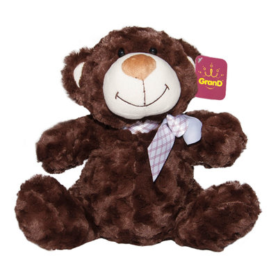 

Мягкая игрушка Grand Медведь коричневый с бантом 25 см (2502GMU) (10-518691)