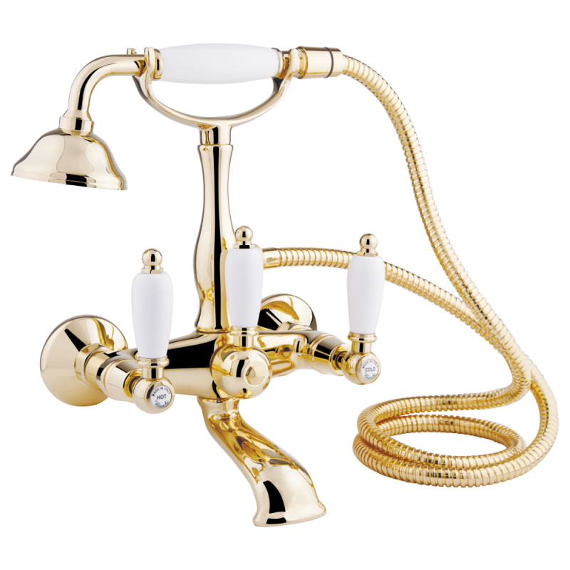 

Смеситель для ванны Bianchi First VSCFRS1023#02600ORO с душевым комплектом