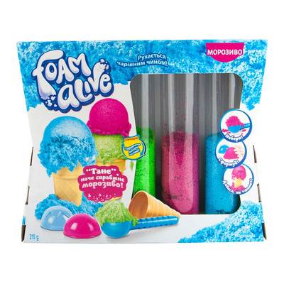 

Воздушная пена для лепки Foam alive Мороженое с аксессуарами (5907) (10-548685)