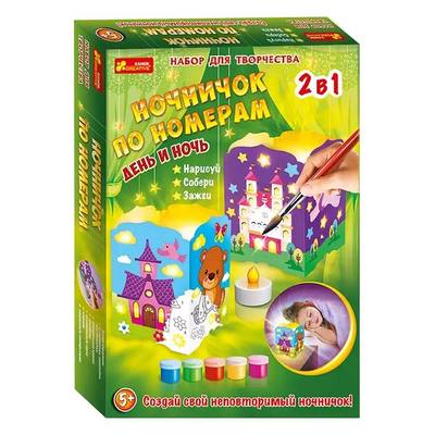 

Набор для творчества ночничок по номерам День и ночь RANOK (15100393Р) (10-529005)