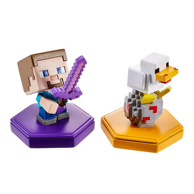 

Набор фигурок Minecraft Нападающий Стив и курица-несушка (GKT41/GKT42) (10-553782)