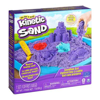 

Набор кинетического песка Kinetic Sand Замок из песка фиолетовый 454 г (71402P) (10-521486)