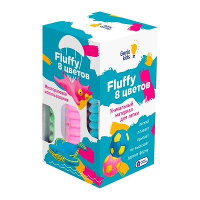 

Воздушный пластилин Genio Kids Fluffy 8 цветов (TA1503) (10-546345)