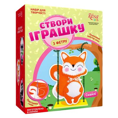 

Набор Создай игрушку из фетра лисенок Смайли ROSA KIDS (N000234) (10-526402)