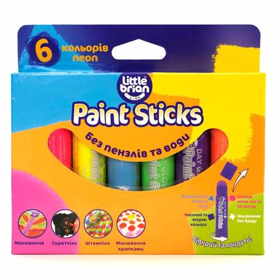 

Пастель Little Brian Paint sticks неон 6 шт (LBPS10DA6) (10-538380)