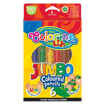 

Карандаши цветные Colorino Jumbo 6 цветов с точилкой (33121PTR) (10-535472)