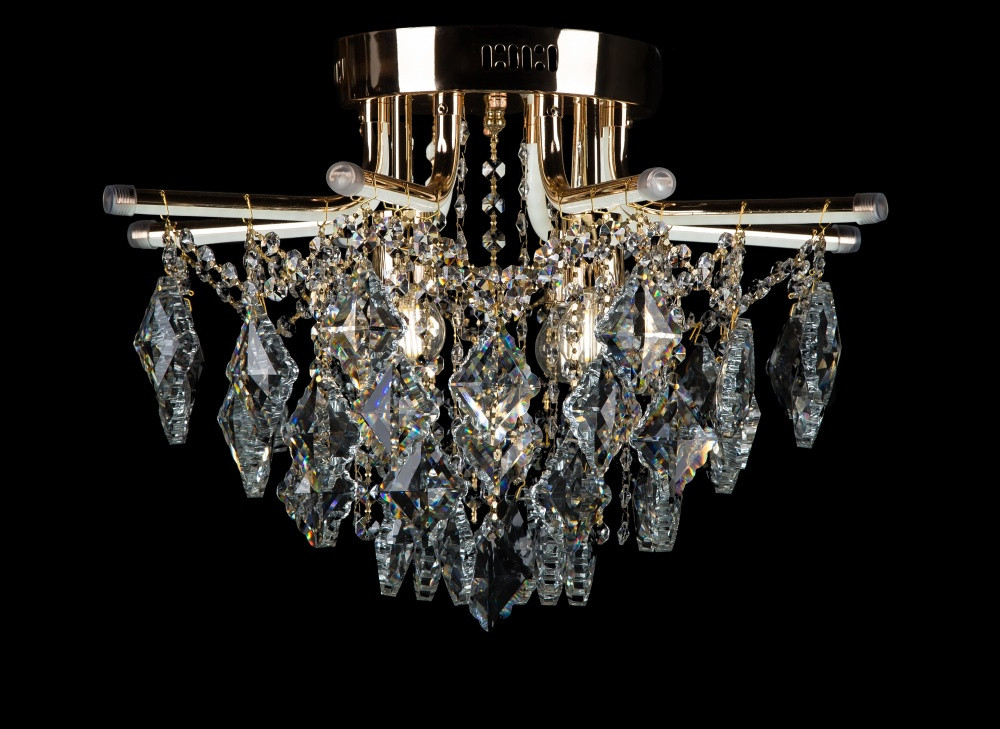

Хрустальная люстра L1607/4+8 LED (FG)