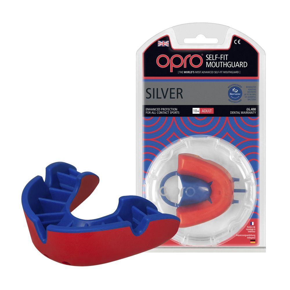 

Капа OPRO Silver Black/Red (art.002189001)