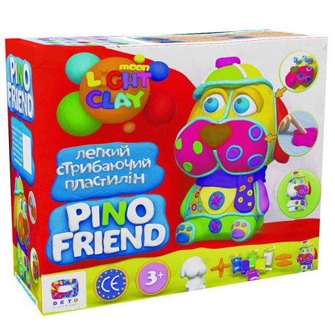 

Набор легкого прыгающего пластилина ТМ Moon Light Clay Pino Friend Фредди 70035